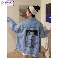 2020春季新款韩版bf风宽松刺绣复古牛仔外套女网红上学生夹克潮