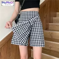 2020新款两穿可拆卸格裙裤女chic韩版高腰显瘦包臀短裙半身裙