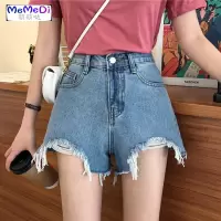 牛仔短裤女2020夏季女装新款高腰热裤显瘦阔腿夏季宽松热裤学生