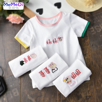 T恤女2020年新款亲母女装短袖 棉夏季印男女童装姐兄妹装