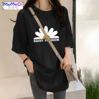 短袖大码小雏菊体恤玫红色T恤女装夏装宽松中袖2020年新款上服