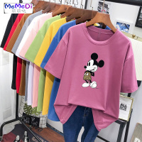 加肥加大码女装200斤胖MM宽松显瘦半袖上 240斤老短袖T恤女