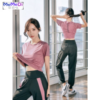 运动套装女夏季时尚身网红身房跑步宽松速干晨跑运动服瑜伽服
