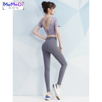 瑜伽服女夏天薄款高端时尚专业跑步健身初学者网红性感运动套装