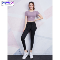 瑜伽服女夏季天薄款速干显瘦性感专业高端时尚跑步健身房运动套装