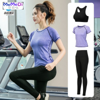瑜伽服女短袖高腰提臀身房专业运动套装春夏网红跑步速干晨跑