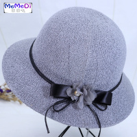 中老年帽女奶奶夏凉帽春夏天大檐透气妈妈遮阳帽休闲棉麻盆帽