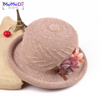 帽夏天遮阳凉帽青中年妈妈百搭大花礼帽盆帽春夏季帽子女渔夫帽