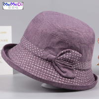 春秋天中老年人帽子女妈妈渔夫帽薄奶奶盆帽老太太布帽休闲时装帽