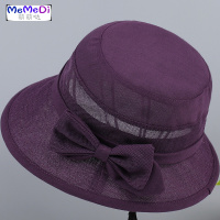 中老年人帽子女春夏天妈妈遮阳帽薄款透气大檐防晒渔夫帽奶奶凉帽