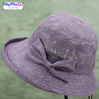 春夏天中老年帽女士遮阳帽蕾透气凉帽大檐防晒老奶奶妈妈帽