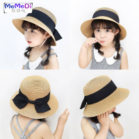 5儿童帽3亲7母女春夏遮阳盆帽夏天2-6-8岁女童大檐沙滩帽公主