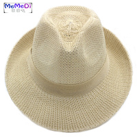 男士春夏季帽遮阳帽大檐礼帽透气休闲渔夫帽子男薄沙滩帽旅游帽