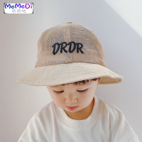 儿童帽子渔夫帽夏季遮阳帽薄款网眼宝宝帽子太阳帽透气男女童帽潮