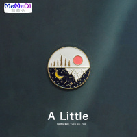 A Little 情侣胸针 太阳月亮 金属徽章男女ins潮个性创意别针装饰