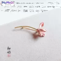 文艺优雅白玉兰花胸针女大气别针气质风胸花丝巾扣外套围巾配饰