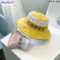 夏天儿童帽子渔夫帽遮阳帽薄款网眼宝宝帽子太阳帽透气男女童帽潮