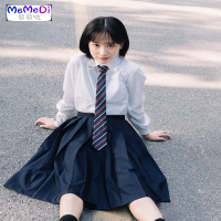 日系jk制服套装学院风高中学生班服女学生百褶裙正版白衬衫制服裙