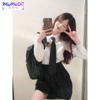 学院风制服套装jk班服性感校服韩版裙女学生装夏毕业高中主播服装