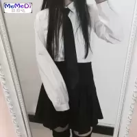 春夏季韩版班服学风JK服宽松衬衫短裙套装女学生装高中毕业校