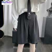 西装短裤男ins韩版潮流帅气百搭夏季薄款裤子五分裤5分休闲小西裤