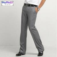 夏季浅灰色商务西裤 男士西裤修身韩版免烫男装工作裤 职业西裤