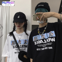 猫和老短袖T恤男2020夏季ins潮流宽松港风百搭情侣款上bf