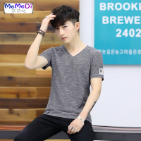 夏季男士短袖T恤潮流体桖修身韩版男装夏装半袖丅上服