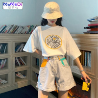 2020年新款法式复古小个子可盐可甜赫本轻熟风职业两件套装女夏季