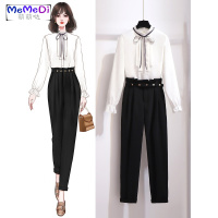 春装2020年新款套装女时尚个洋气职业装气质女神范两件套裤装