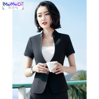 夏新款职业套装套裙女2020短袖修身气质面试西装院工作服套装