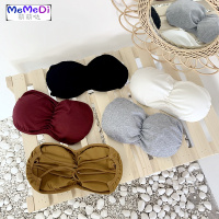 欧美性感防走光短款裹胸后背交叉无肩带抹胸内女吊带背心文胸