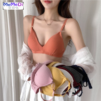 2020韩版内女无钢圈薄款聚拢抹胸式收副乳胸罩大胸显小神器文胸