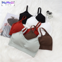 美背文胸法式胸罩运动内女无钢圈薄款小胸聚拢吊带裹胸抹胸露背