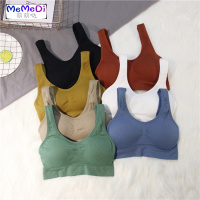 无钢圈抹胸小胸文胸加厚胸垫聚拢大U美背裹胸背心女内