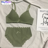 内套装女聚拢无钢圈薄款胸罩性感上托收副乳法式少女三角杯文胸