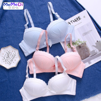 胸夏季少女无钢圈蕾文胸套装聚拢薄款高中学生大学生内系