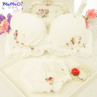 系学生内套装女薄款夏 森系甜美女生内聚拢文胸套装