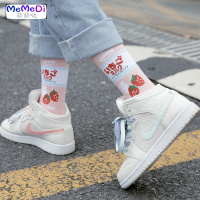 袜女中筒袜 棉韩版街头ins潮夏天薄款可系莓网红长袜女