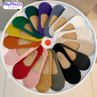 船袜女不跟袜 棉浅口防脱落隐形硅胶防滑夏季薄款短袜糖果色