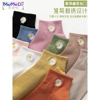 雏菊袜女ins潮短袜抖网红中筒袜韩夏季薄款 棉系