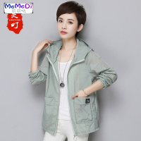 中年时尚薄款宽松2020夏装新款防晒服中老年女装妈妈装风外套