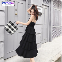 夏季吊带裙连裙仙女超仙森系夏装女装2020年新款显瘦长裙夏天