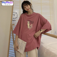 300斤超大码女装藏肉夏特胖mm遮肚上200斤显瘦短袖宽松T恤230斤