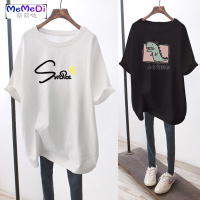 大码女装2020年夏装胖妹妹遮肚上宽松洋气短袖女巨显瘦T恤女潮