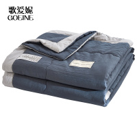 歌爱妮家纺2020夏季水洗棉空调被双人夏凉被单人夏天学生宿舍薄被子夏被四件套