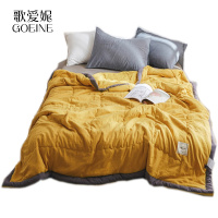 歌爱妮家纺2020日式水洗棉夏被空调被夏凉被春秋被单人双人夏季薄款薄被字太空被