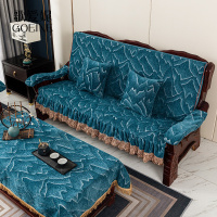 歌爱妮家纺2021实木沙发坐垫带靠背加厚海绵连体春秋椅垫定做中式红木质坐垫防滑