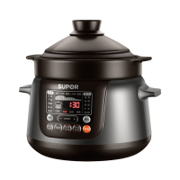 苏泊尔(SUPOR)TG40YC5 4升 精控快速炽陶系列 电脑型电炖锅 灰咖