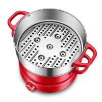 苏泊尔涮煮蒸煎烤 H22YKX55A 1300W大火力加热电火锅3L多功能锅H22YKX55A